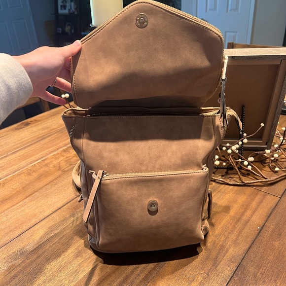 NWOT Tan backpack purse - Picture 4 of 4